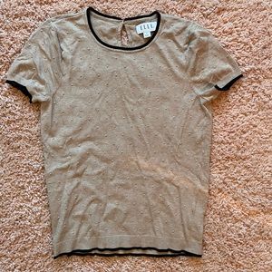 Elle Tan/Black Blouse